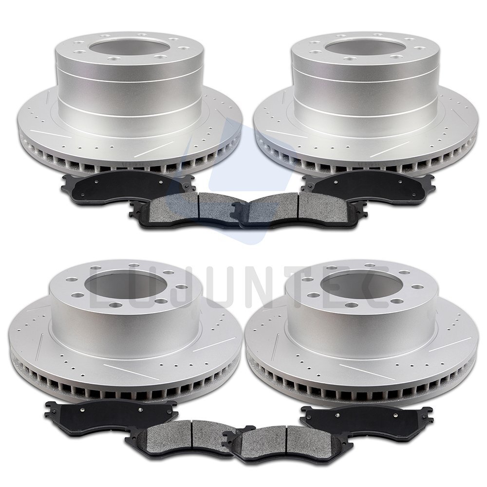 Front Rear Ceramic Pads And Rotors Brake For 2003 2004-2008 Dodge Ram 2500 3500