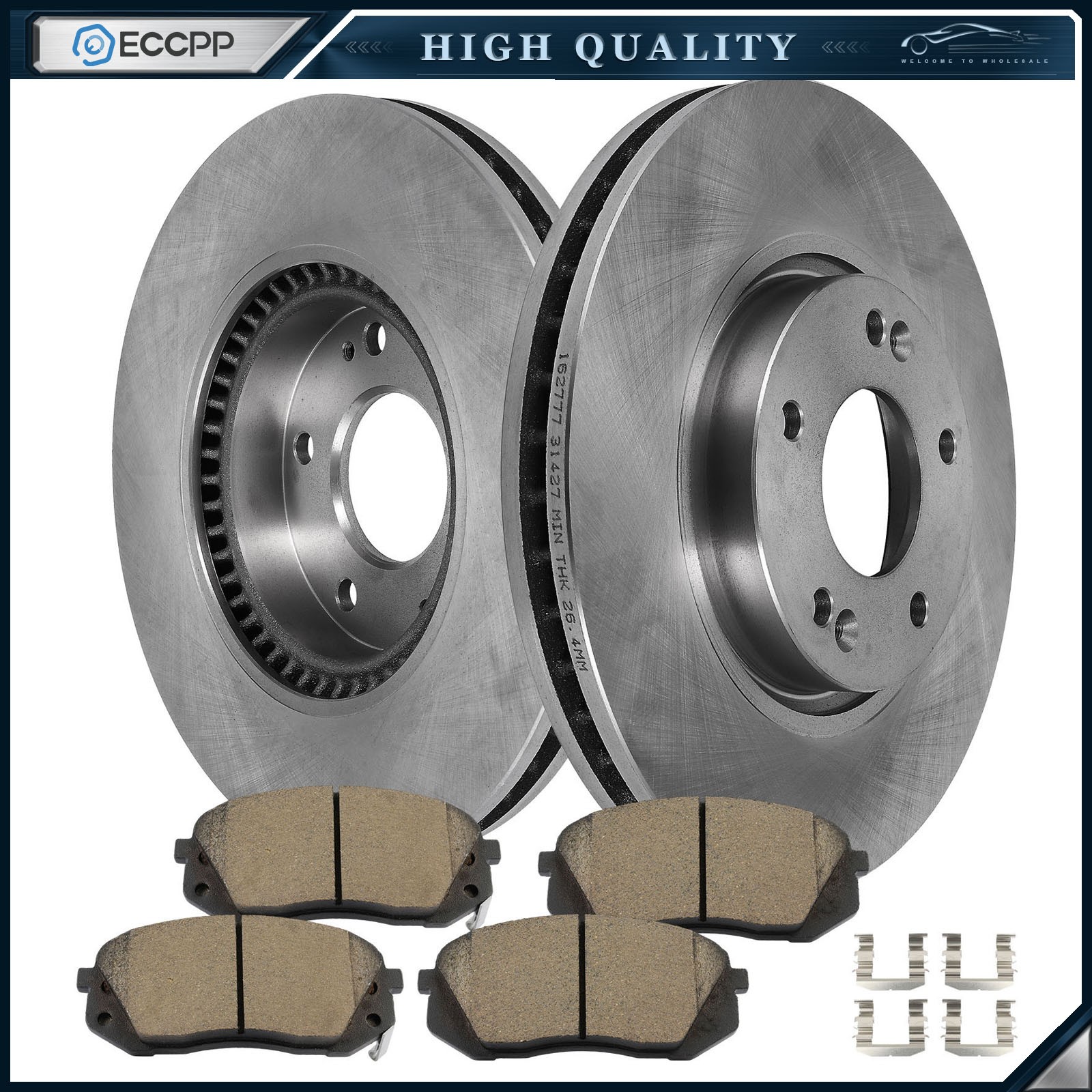 Front Brake Rotors And Pads for Hyundai Tucson Kia Sportage 2016 Sonata