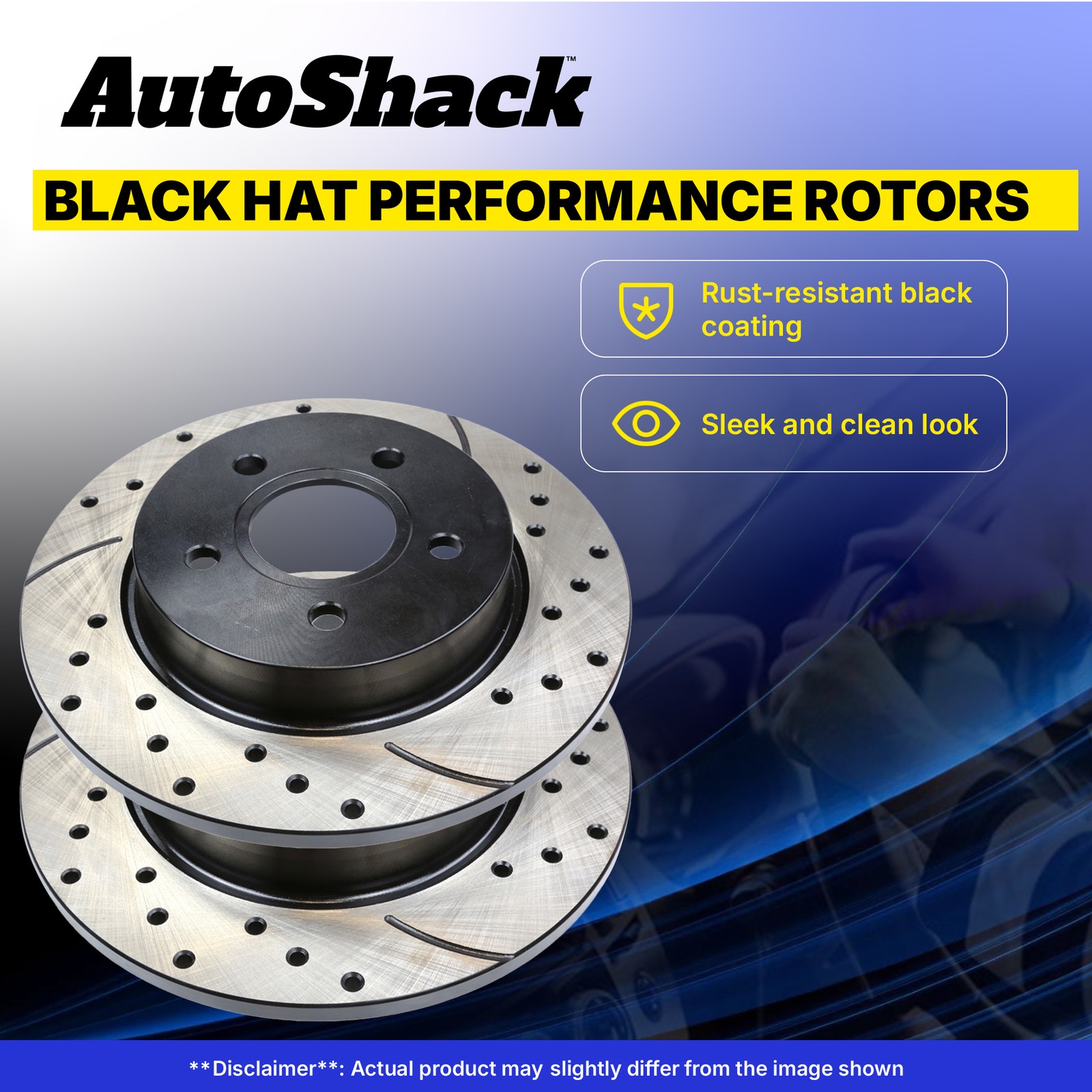 Front Drilled Slotted Brake Rotors for Mazda, CX-5 2019-2025