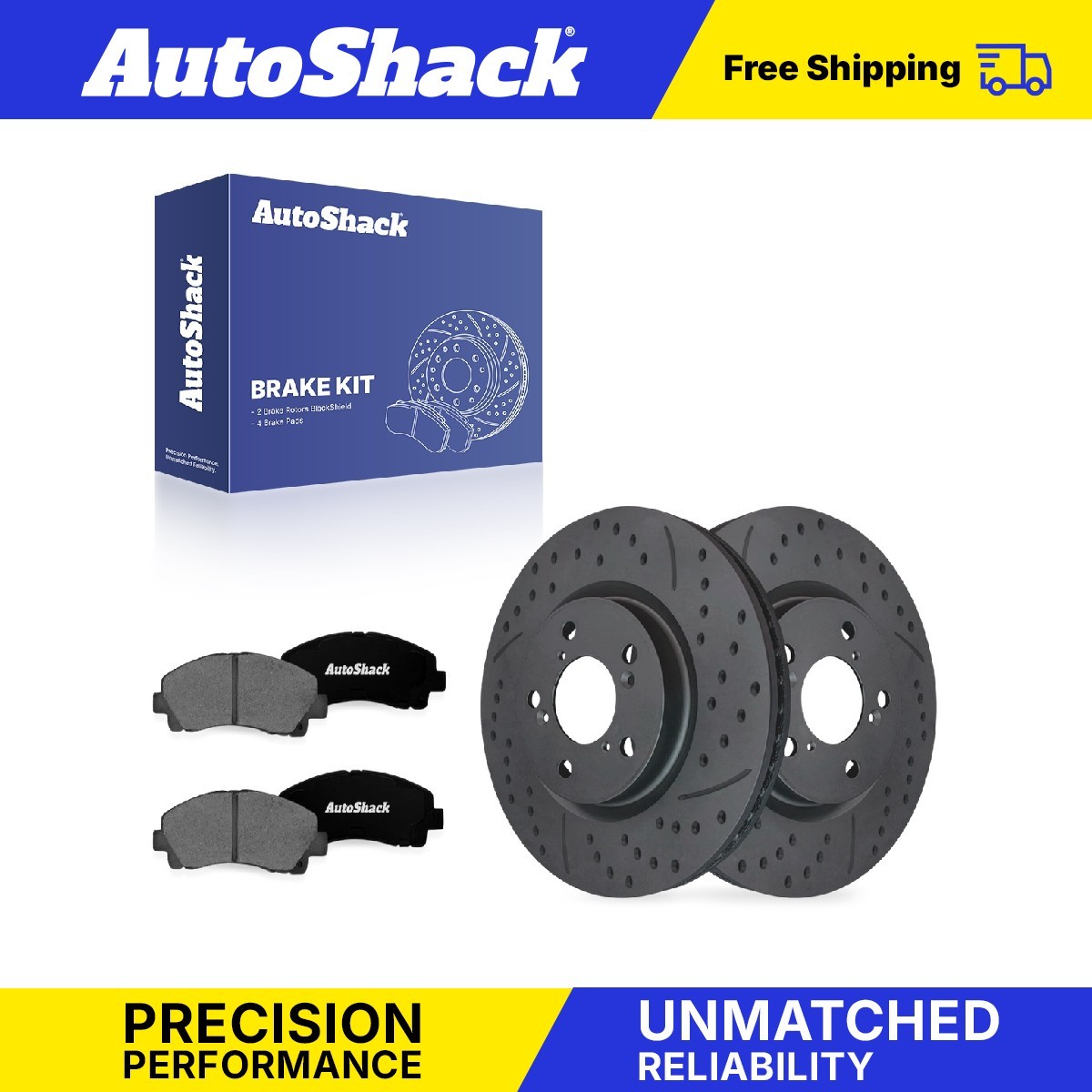 Front Drilled Slotted Brake Rotors Premium Ceramic Pads for Acura, TL 2009-2014