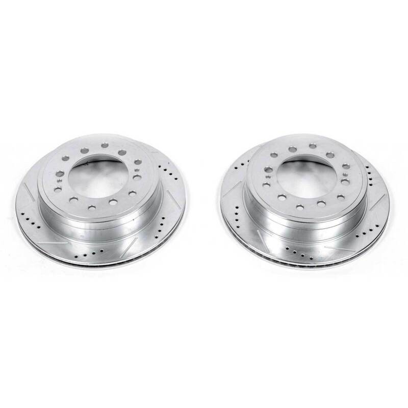 PowerStop JBR1396XPR Evolution Drilled & Slotted Rotors for Toyota 4Runner &