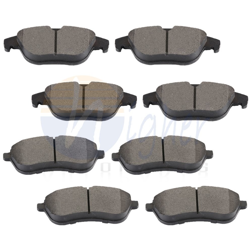 8pcs Front and Rear Ceramic Brake Pads Fits Mercedes-Benz C250 2012 – 2015