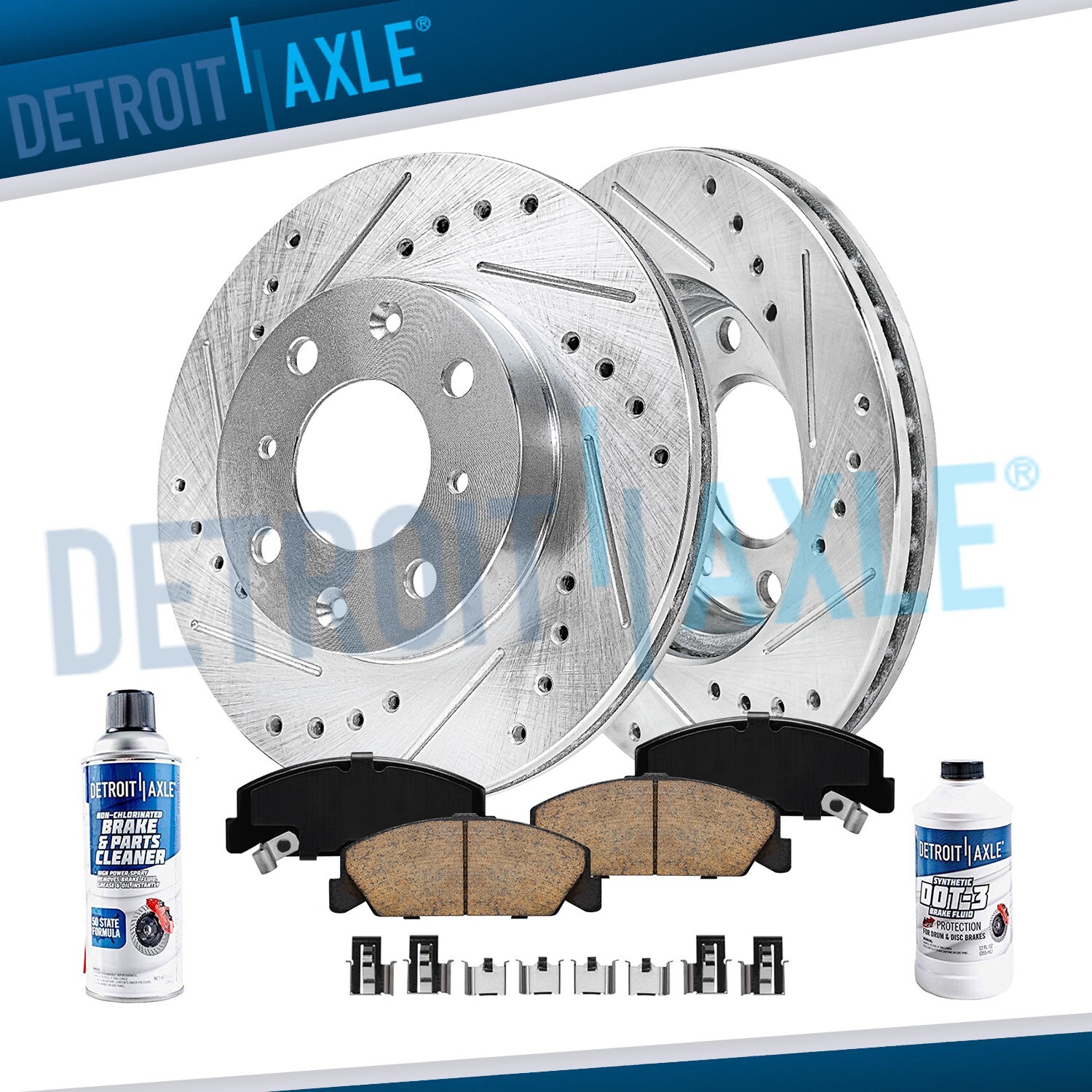 240mm Front Drilled Disc Rotors Ceramic Brake Pads for Honda Civic Del Sol CRX