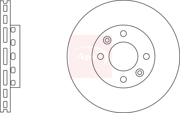APEC DSK2268 Brake Disc Front Vented Braking 280mm Outer Diameter For Kia Carens
