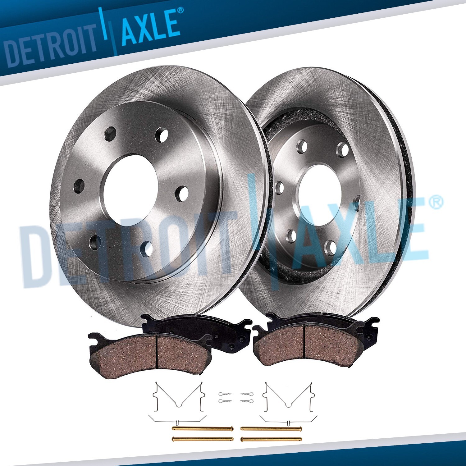 Front Disc Rotors + Ceramic Brake Pads for 2010-2019 Toyota 4Runner Lexus GX460
