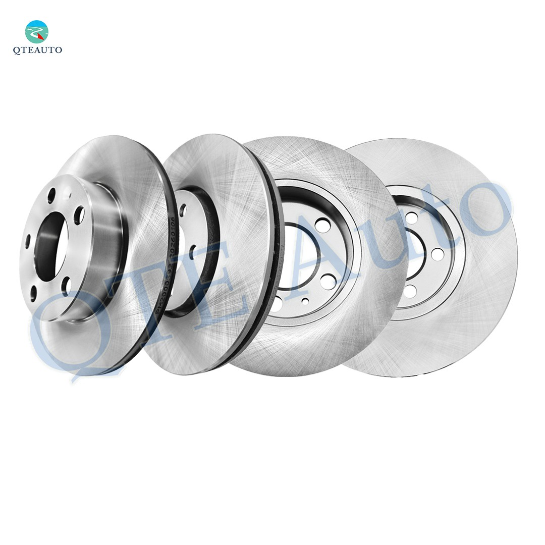 Set of 4 Front 288mm-Rear 232mm Brake Disc Rotors For 2000-2006 Volkswagen Golf