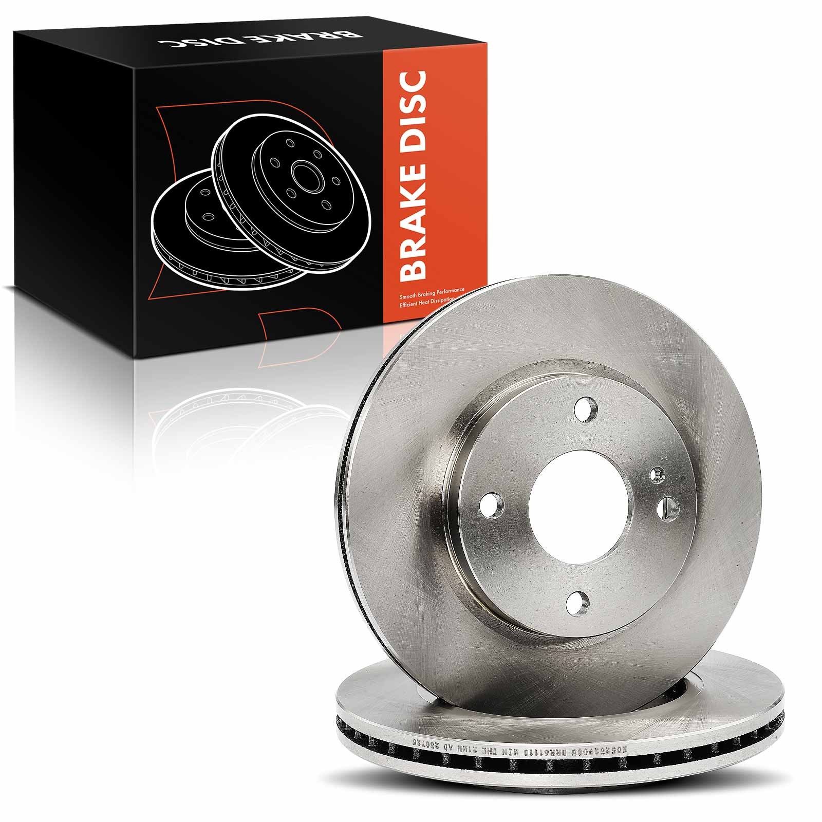 Front LH&RH Disc Brake Rotors & Ceramic Brake Pads for Ford Fiesta 2014-2019 ST