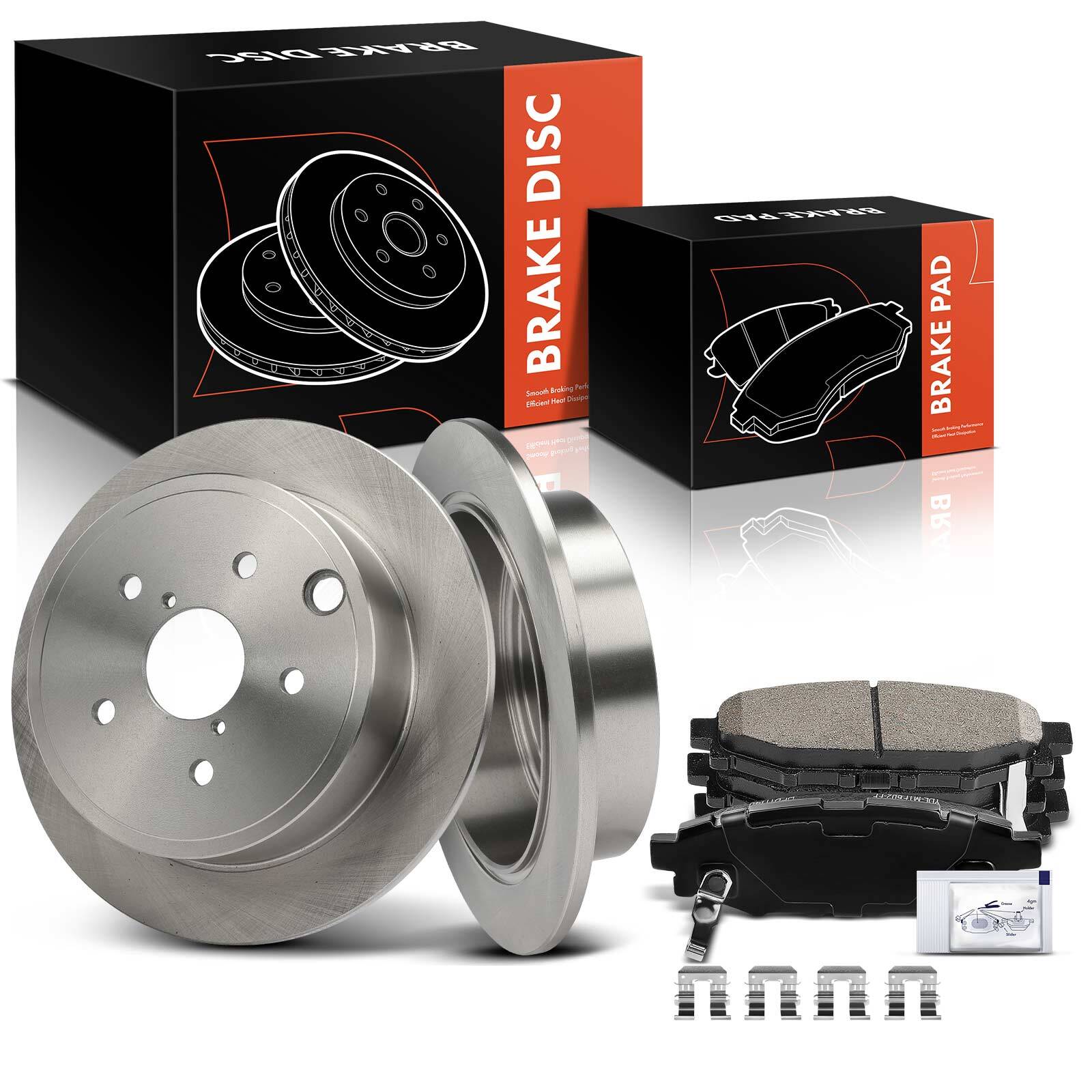 6x Disc Brake Rotors & Ceramic Brake Pad for Subaru WRX 2015-2021 Rear LH & RH