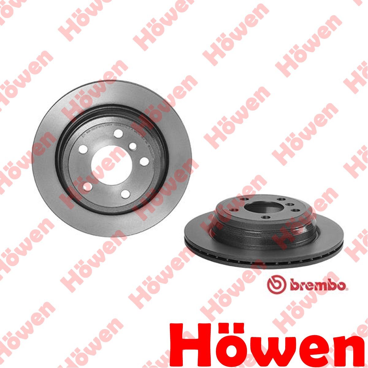 Fits BMW 3 Series 2011- 4 Series 2013-2021 Brake Discs Rear Howen #1