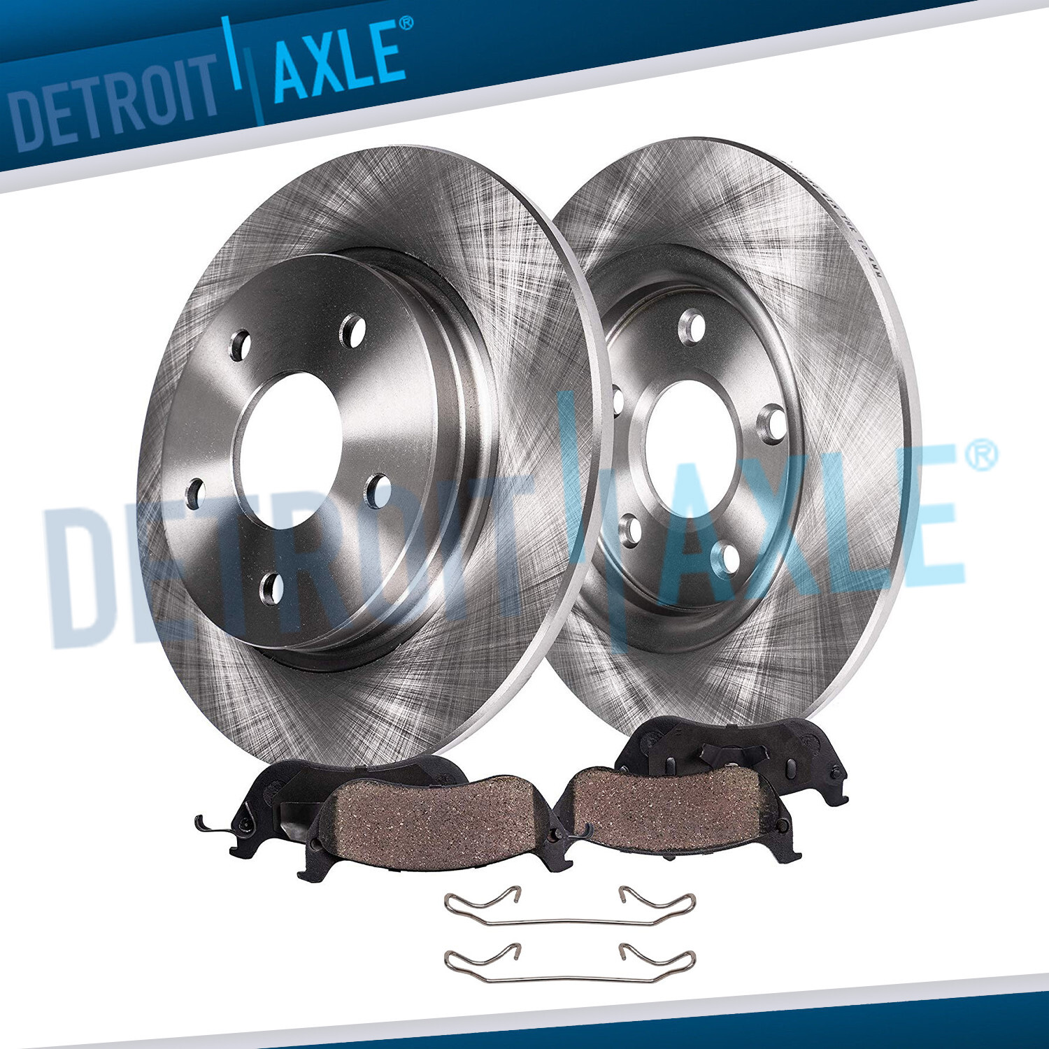 Rear Disc Rotors Ceramic Brake Pads for 1999-2002 2003 2004 Jeep Grand Cherokee
