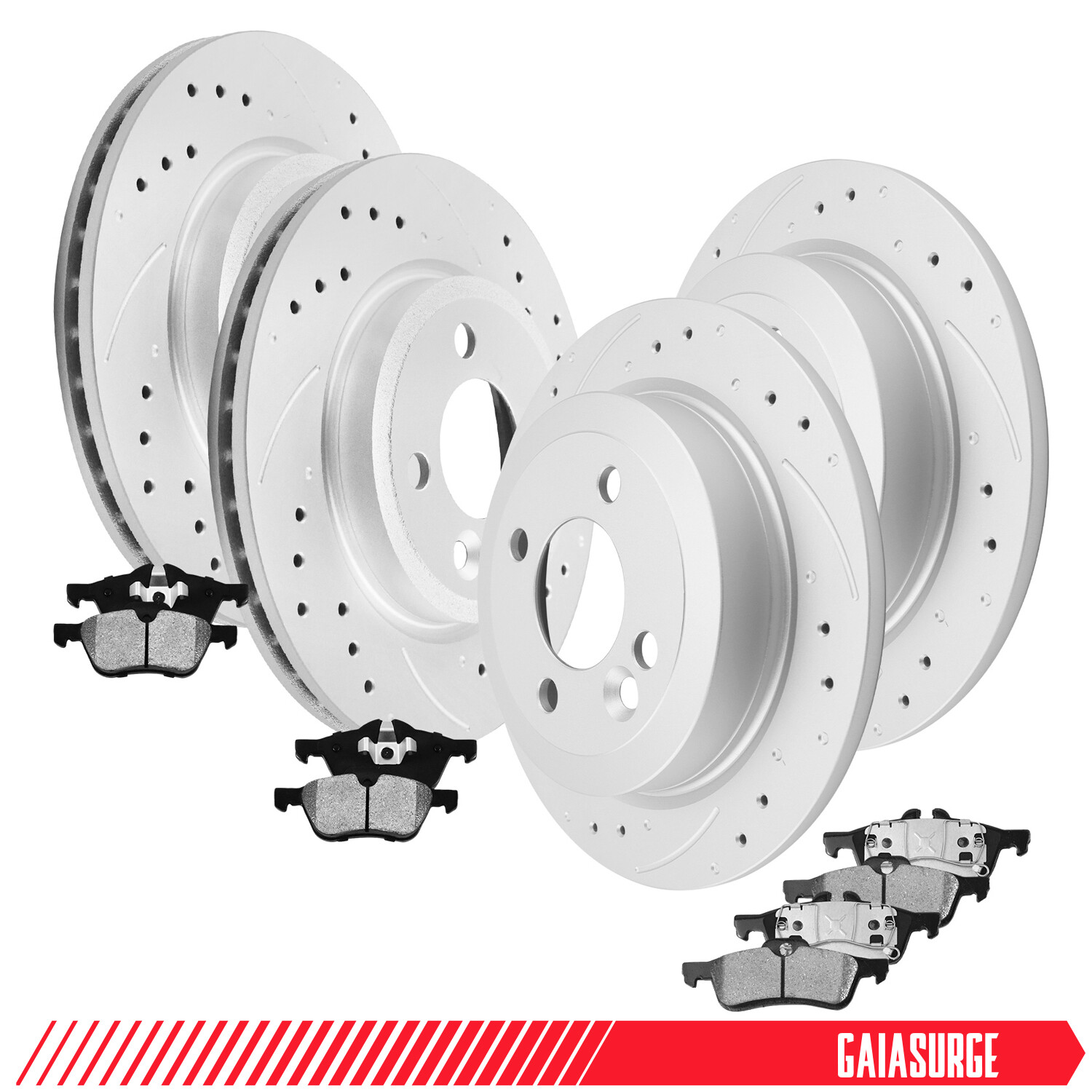 Front Rear Brake Rotors + Ceramic Pads for 2002 2003 2004 2005 2006 Mini Cooper