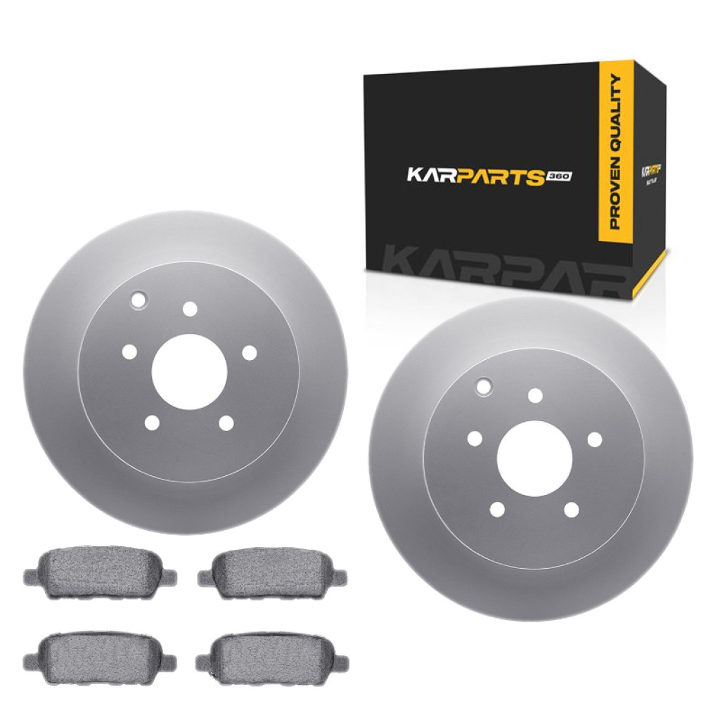 For Infiniti Q70 2014-2019 Rotors And Brake Pads Rear | Cast Iron | Ceramic Pads