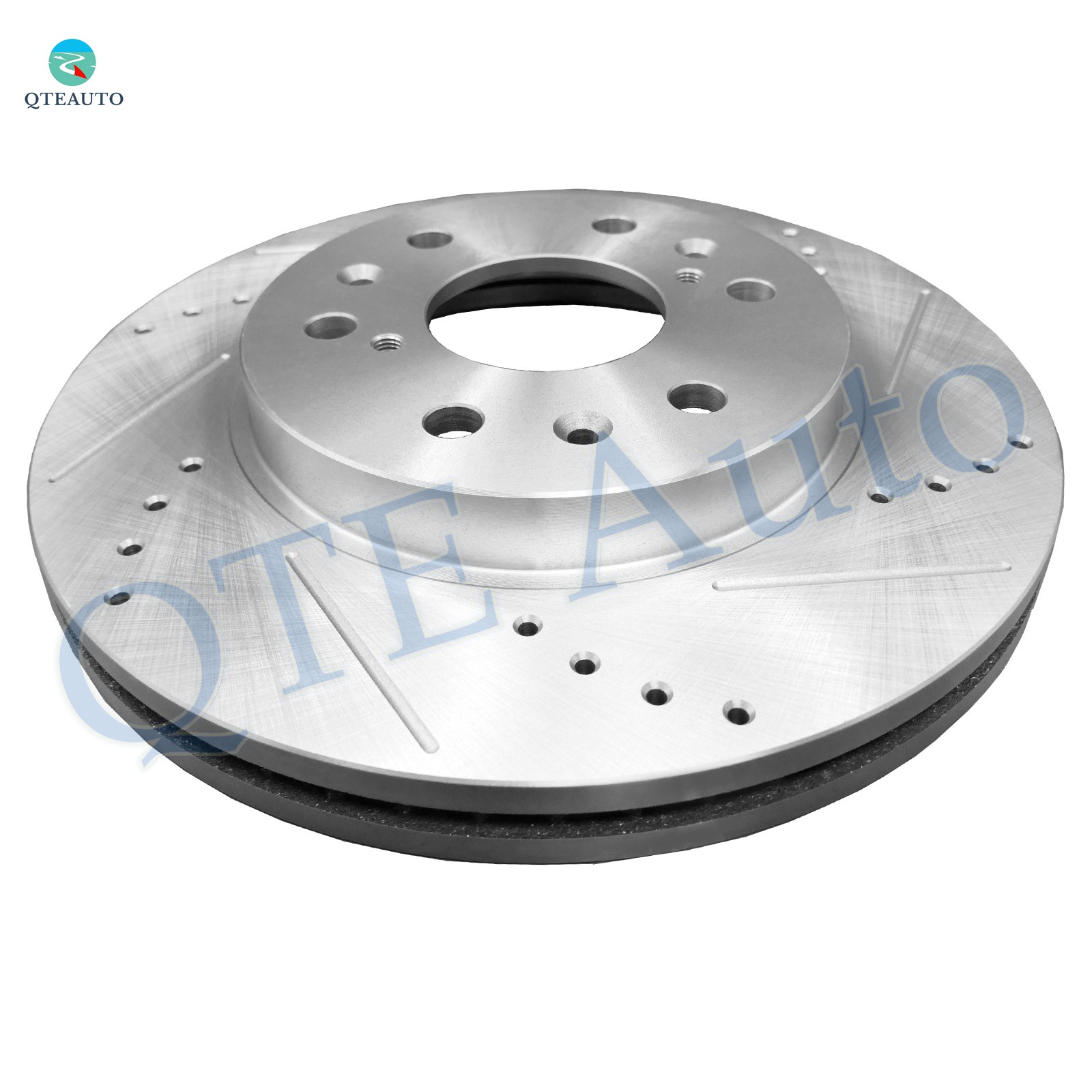 1P Front Right 329.95 Drilled Brake Rotor For 2007 Chevy Silverado 1500 Classic