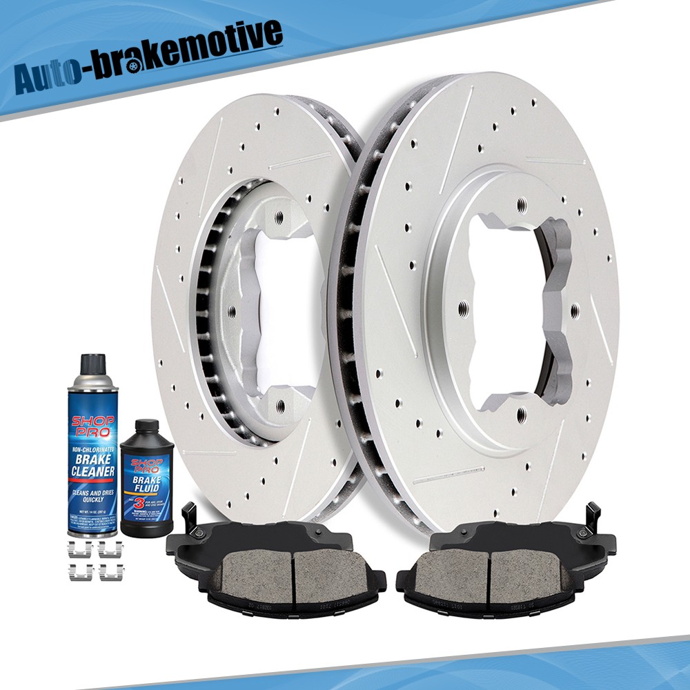FRONT BRAKES ROTORS & CERAMIC PADS FOR 1990 1991 1992 1993 – 1997 ACCORD 2.2L