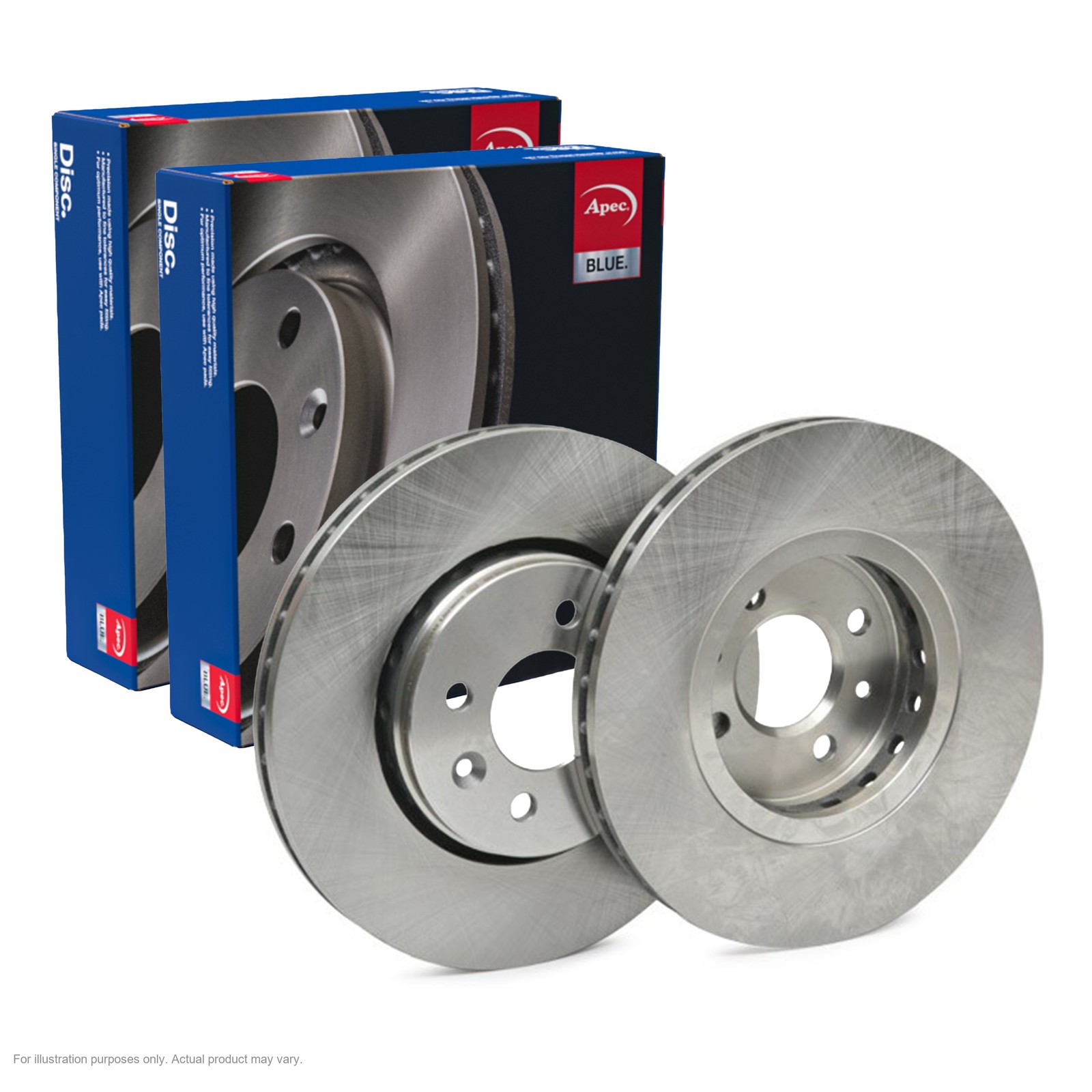 2X APEC Front Brake Discs for RENAULT MEGANE I 1996-2008 280mm Vented SDK6088