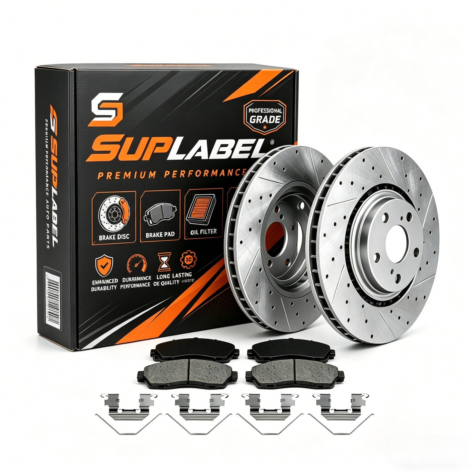 Front Disc Brake Rotors Pads For 2007 – 2016 Honda CR-V AWD 11.65 inch (296mm)