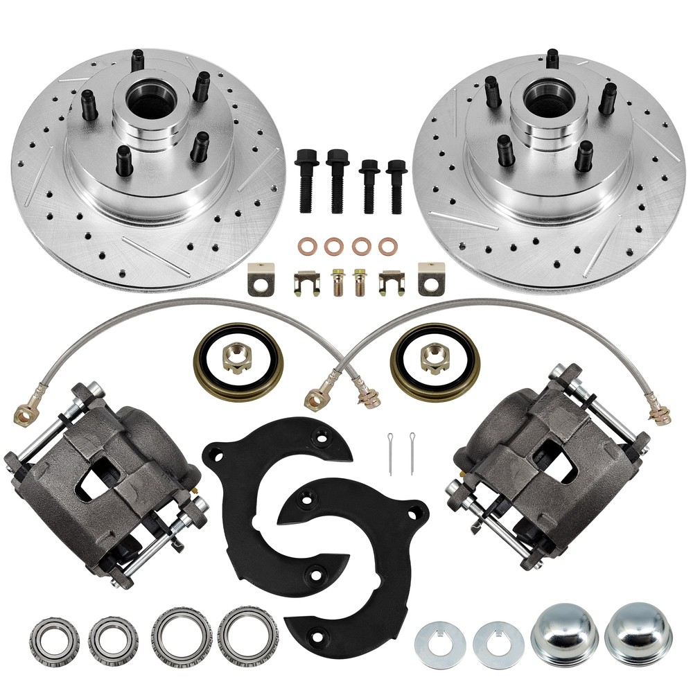 Complete 11 Inch Brake Kit, Fits Ford 5 x 4-1/2 Bolt Pattern, Fits Mustang II