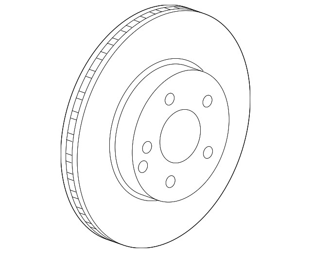 Genuine Mercedes-Benz Disc Brake Rotor 206-421-15-00