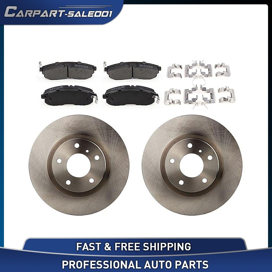 Front Disc Rotors Ceramic Brake Pads for 2003 2004 2005 INFINITI G35 3.5L