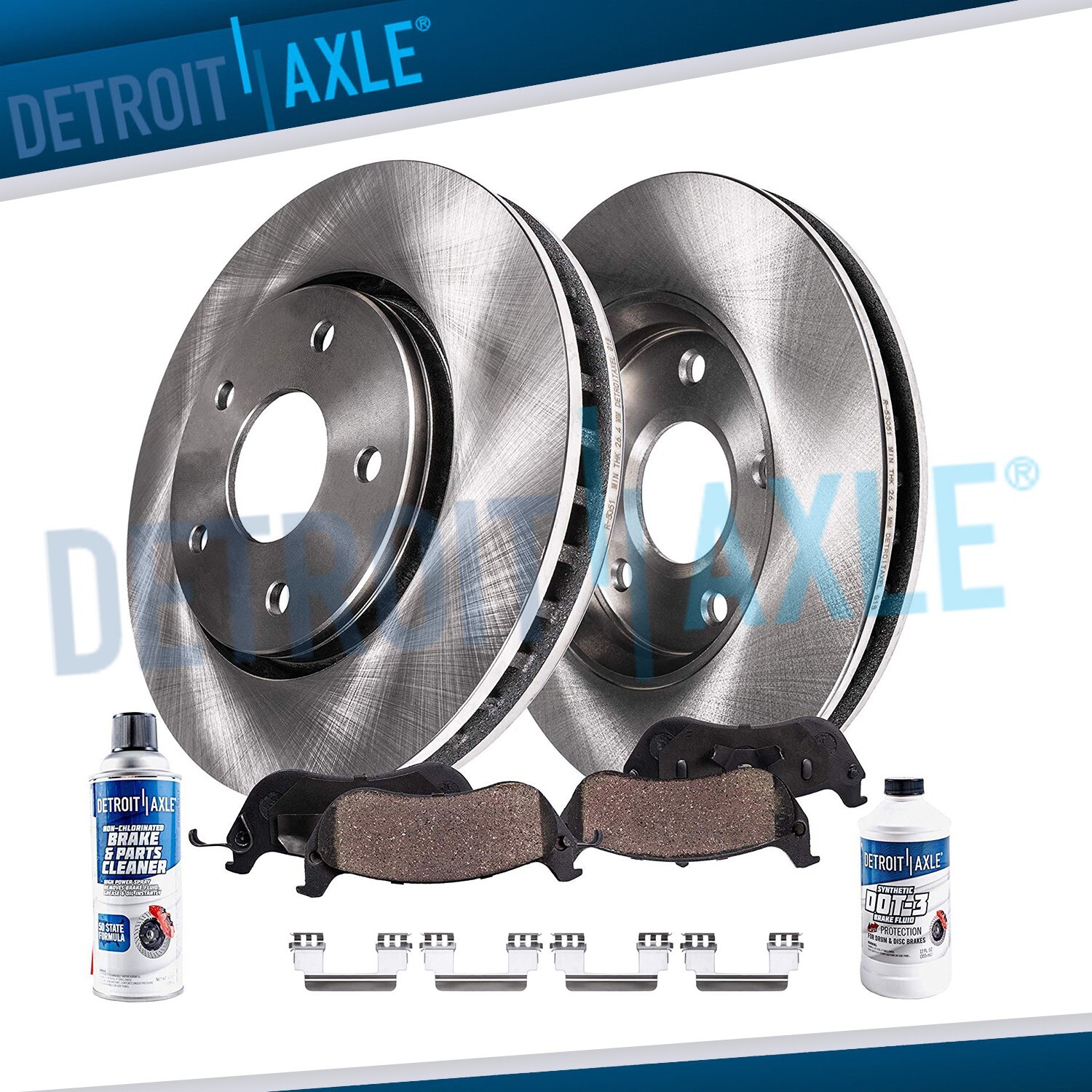 303mm Front Disc Brake Rotors + Ceramic Pads Kit for 2003-2006 2007 Cadillac CTS