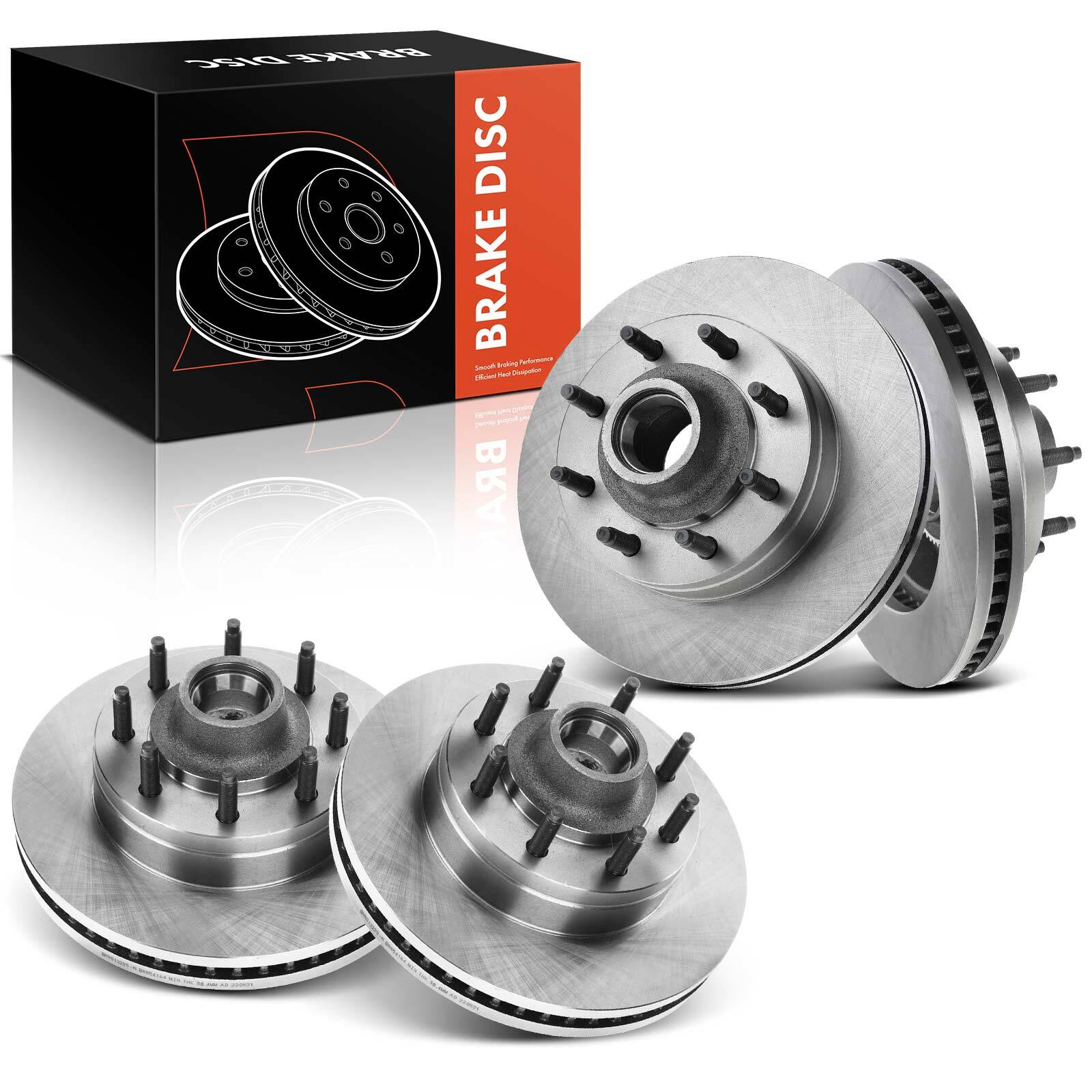 New Front LH&RH Side Disc Brake Rotors for Ford E-150 2008-2014 E-250 2008-2014