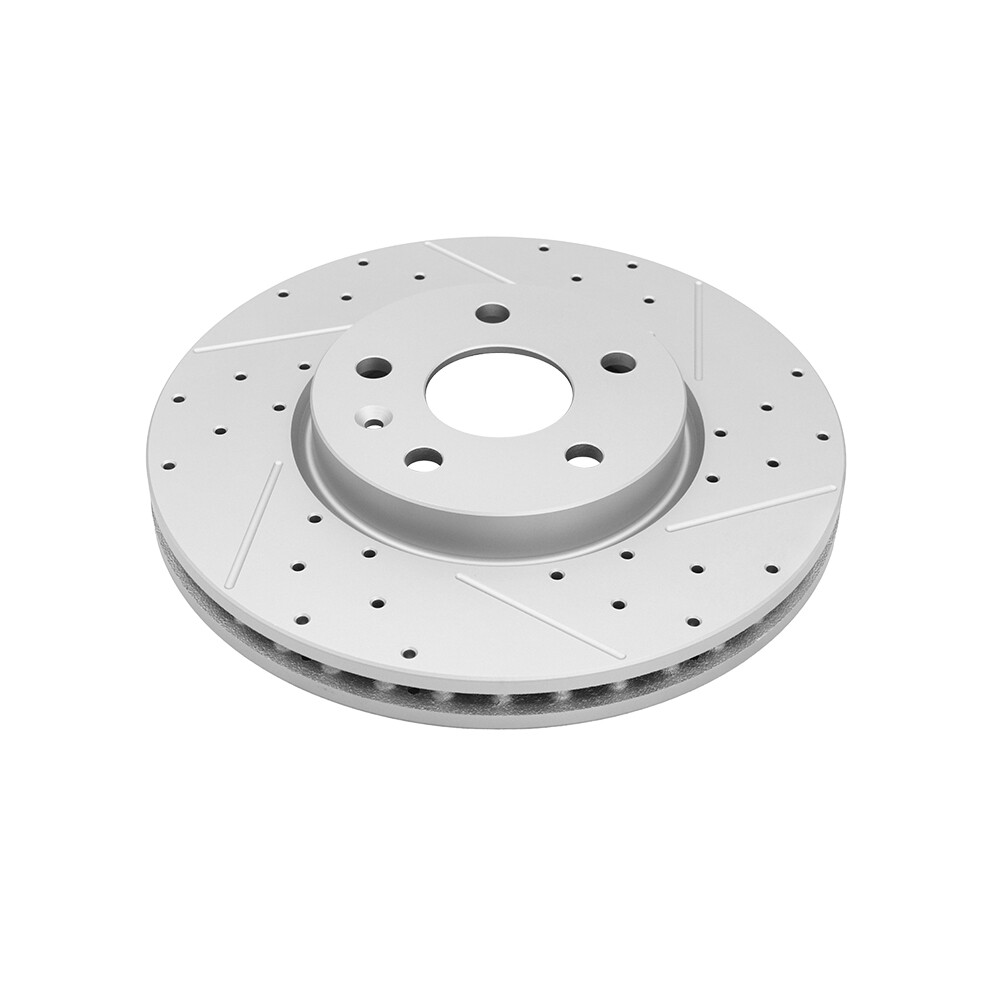 4PCS Front Rear Drilled Brake Rotors Set for 2010-2017 Chevy Equinox GMC Terrain