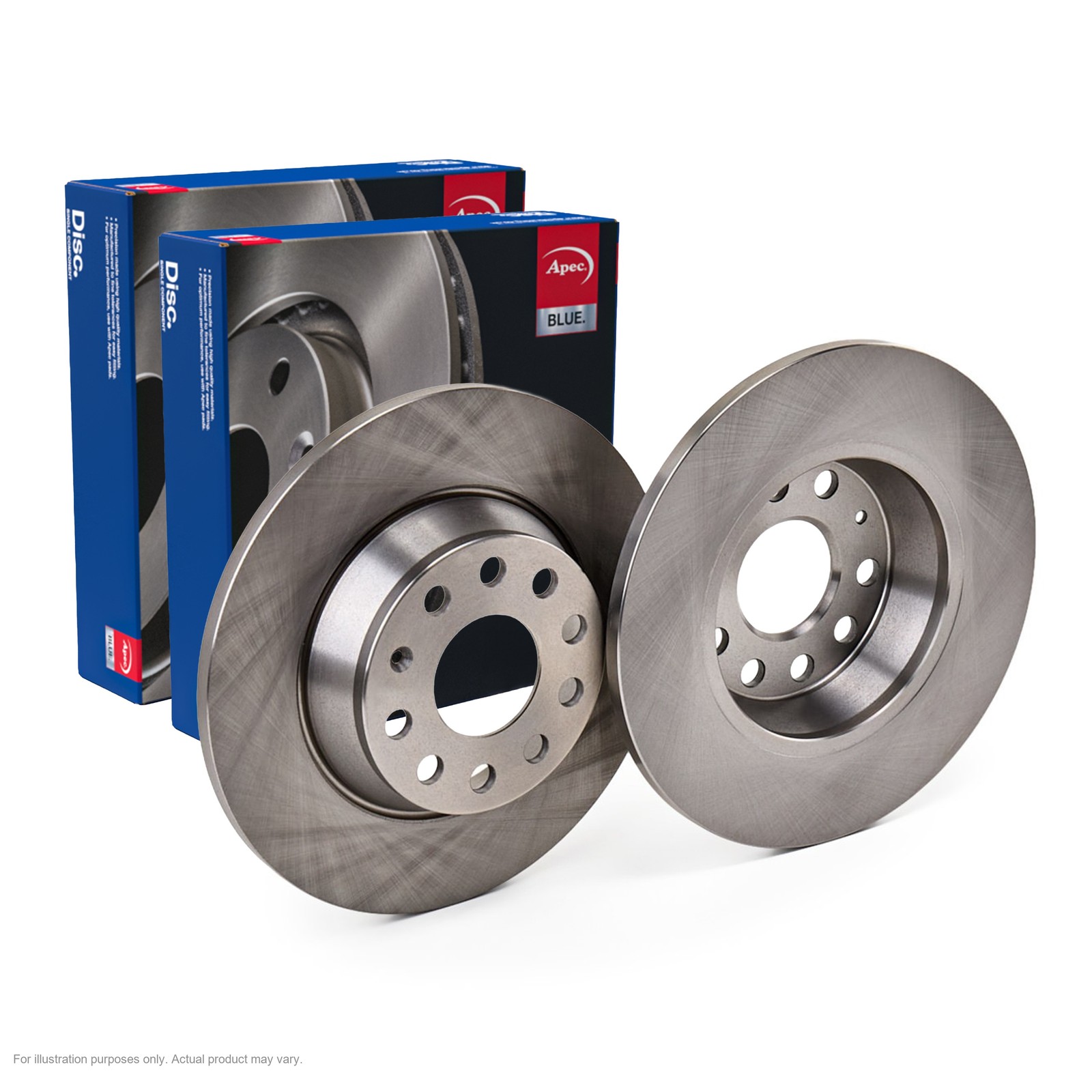 2x APEC Rear Brake Discs For SKODA KODIAQ I (NS6, NS7, N 132kW/180HP/1984cc