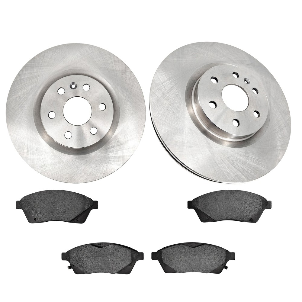 Front Brake Rotor & Ceramic Pad For 2010 – 2012 2013 2014 2015 2016 Cadillac SRX