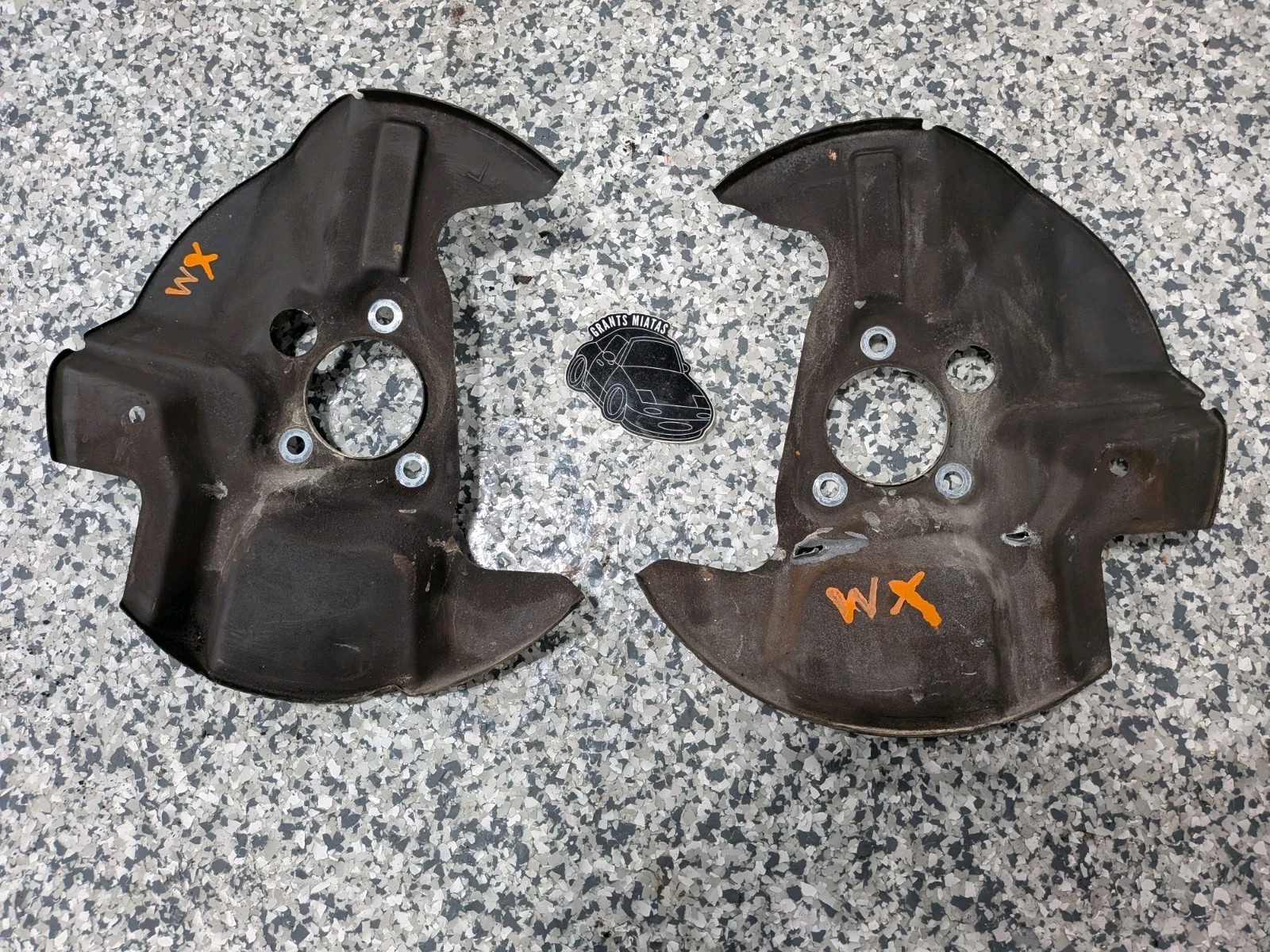 Mazda Miata 1994-2000 1.8 ABS Front Brake Rotor Shields OEM