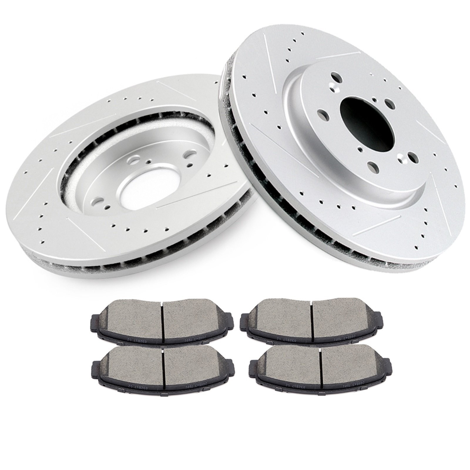 Front Ceramic Brake Pads And Rotors For 05 06 07 08 09-10 Honda Odyssey