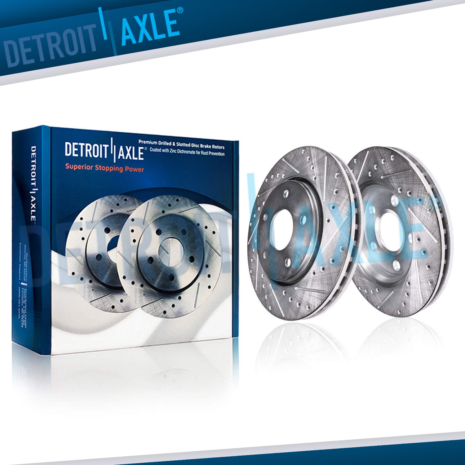 Front DRILLED Disc Brake Rotors for BMW 320i 323i 325i 325xi 328i Z3 Z4 3.0L