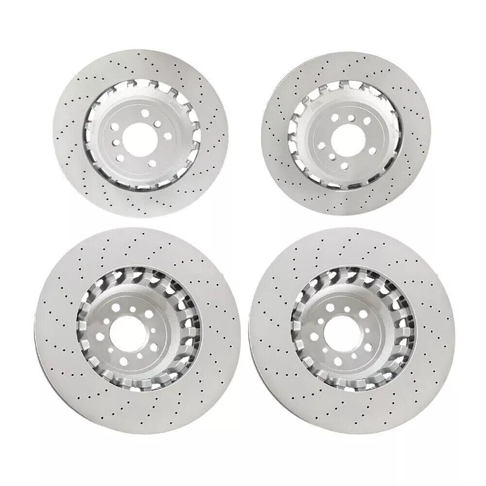 For BMW F06 F10 F12 M5 M6 Front & Rear Vented & Drilled Disc Brake Rotors