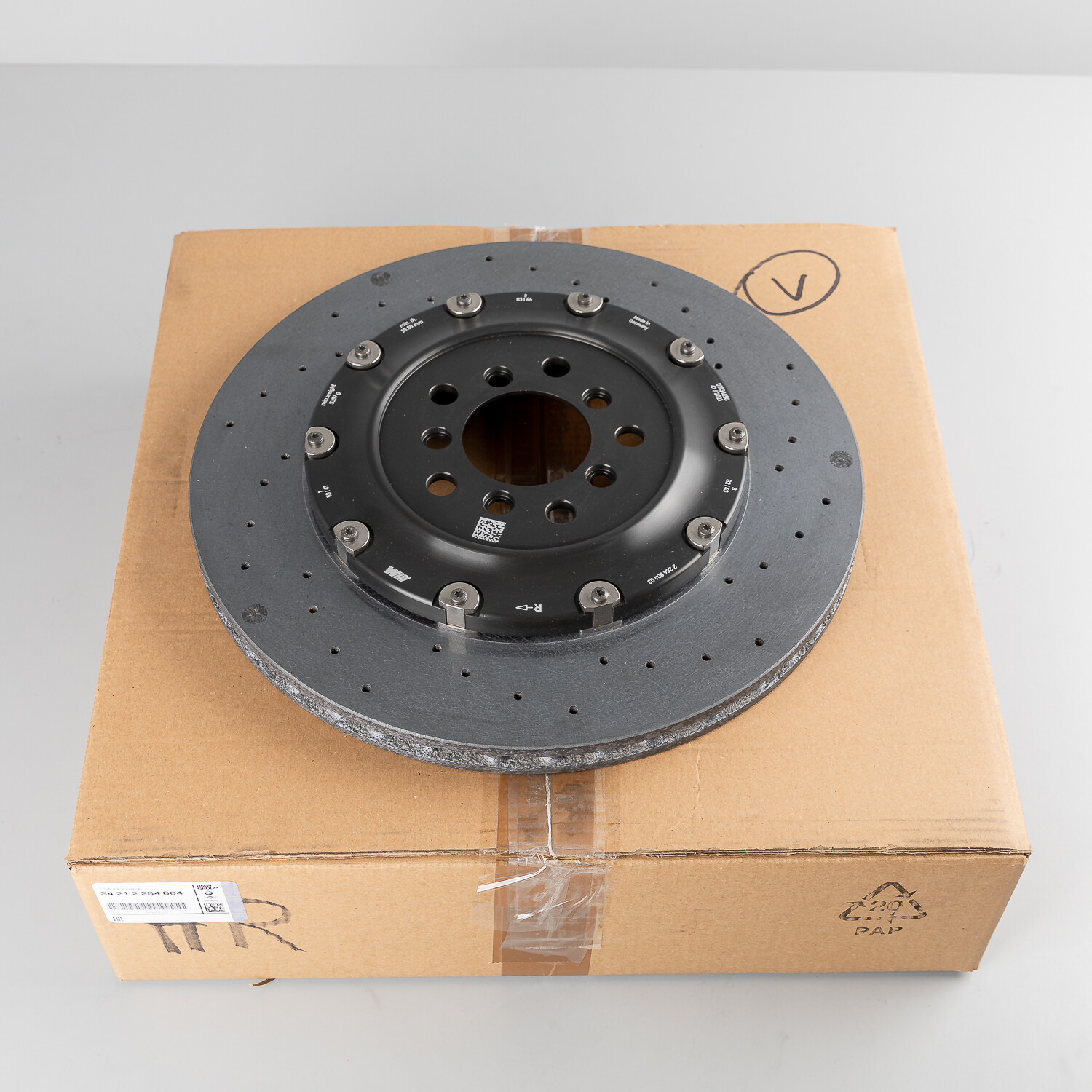 New Rear Right BMW M5 F10 M6 F06 F12 F13 Carbon ceramic Brake disc 34212284804