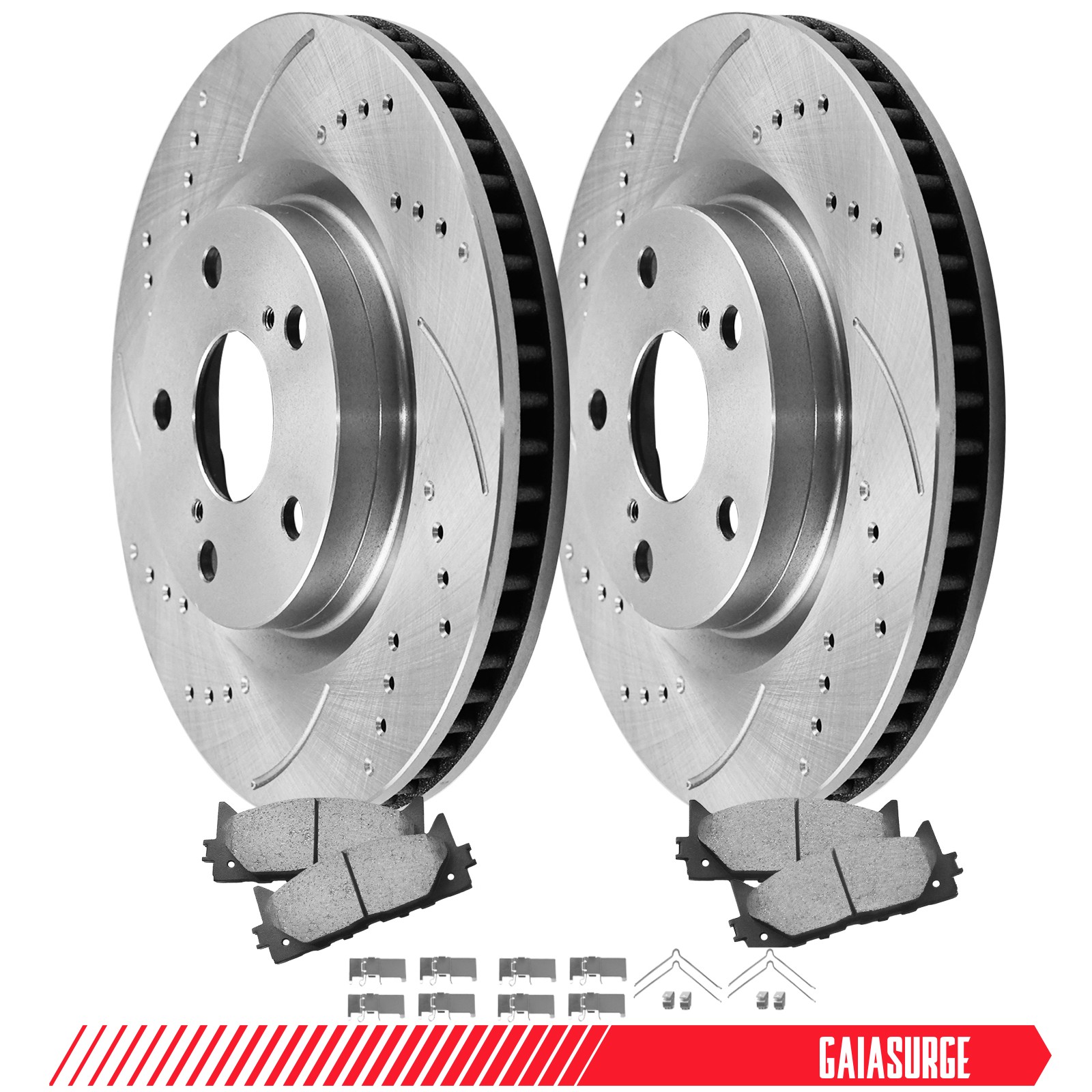 Front Rear Disc Rotors Ceramic Brake Pads for Toyota Avalon Camry Lexus ES350