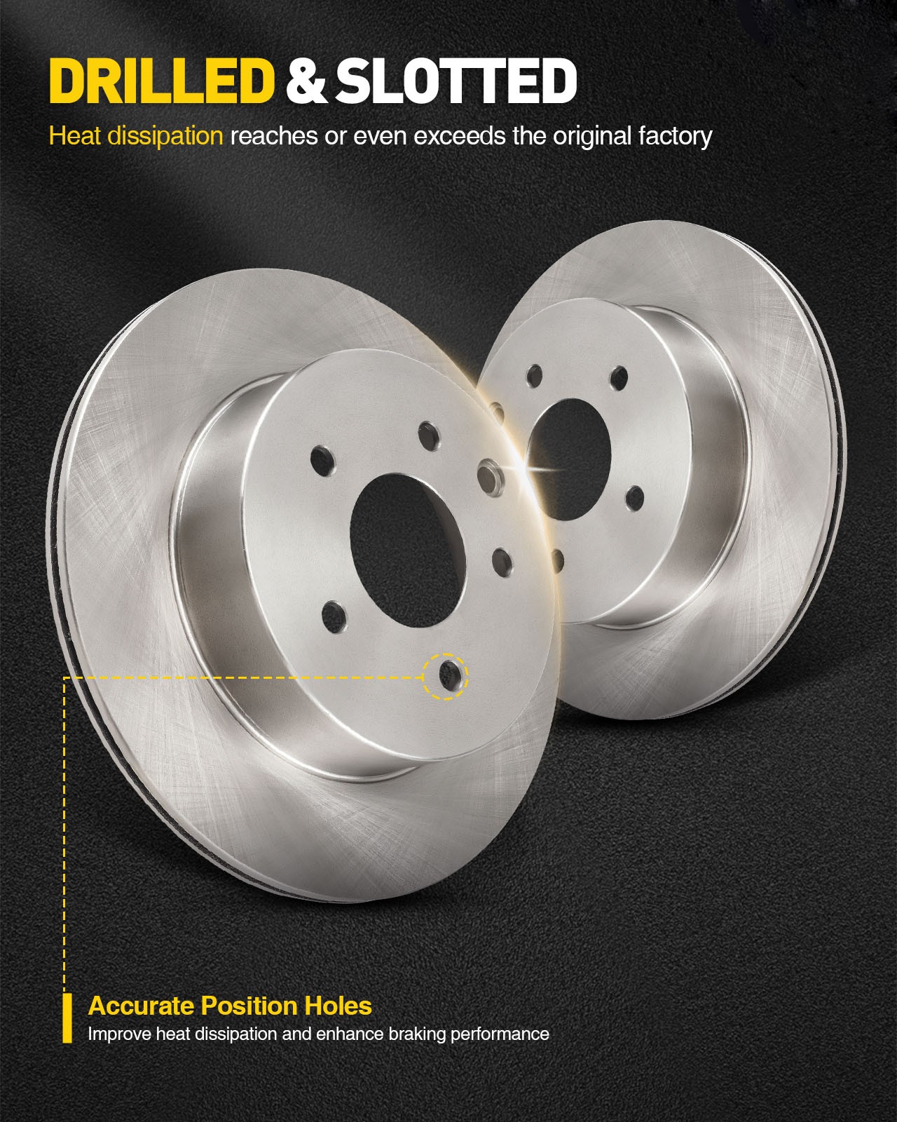 2x Rear Brake Rotors Fits Toyota 03-09 4Runner 01-07 Sequoia 07-09 FJ Cruiser