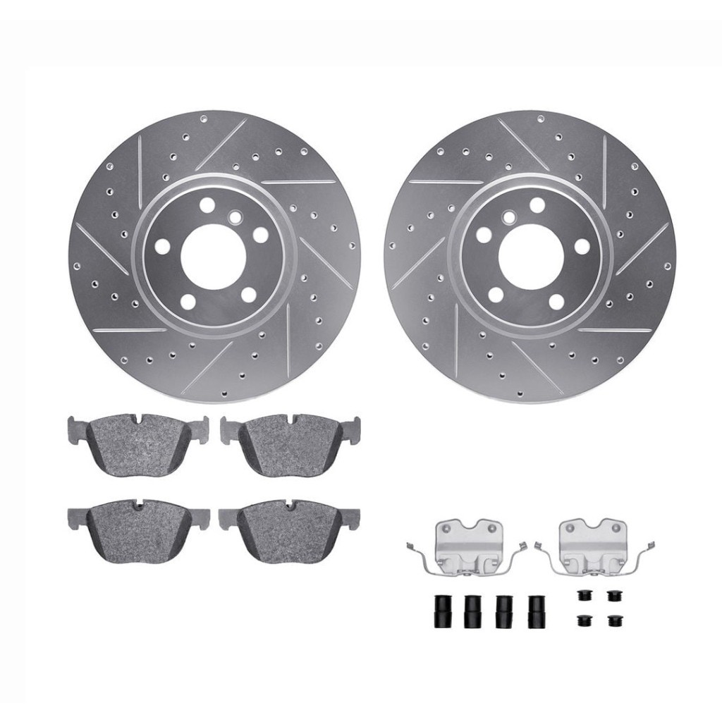 For Buick Allure 2010 Rotor Set | Silver | Drilled And Slotted