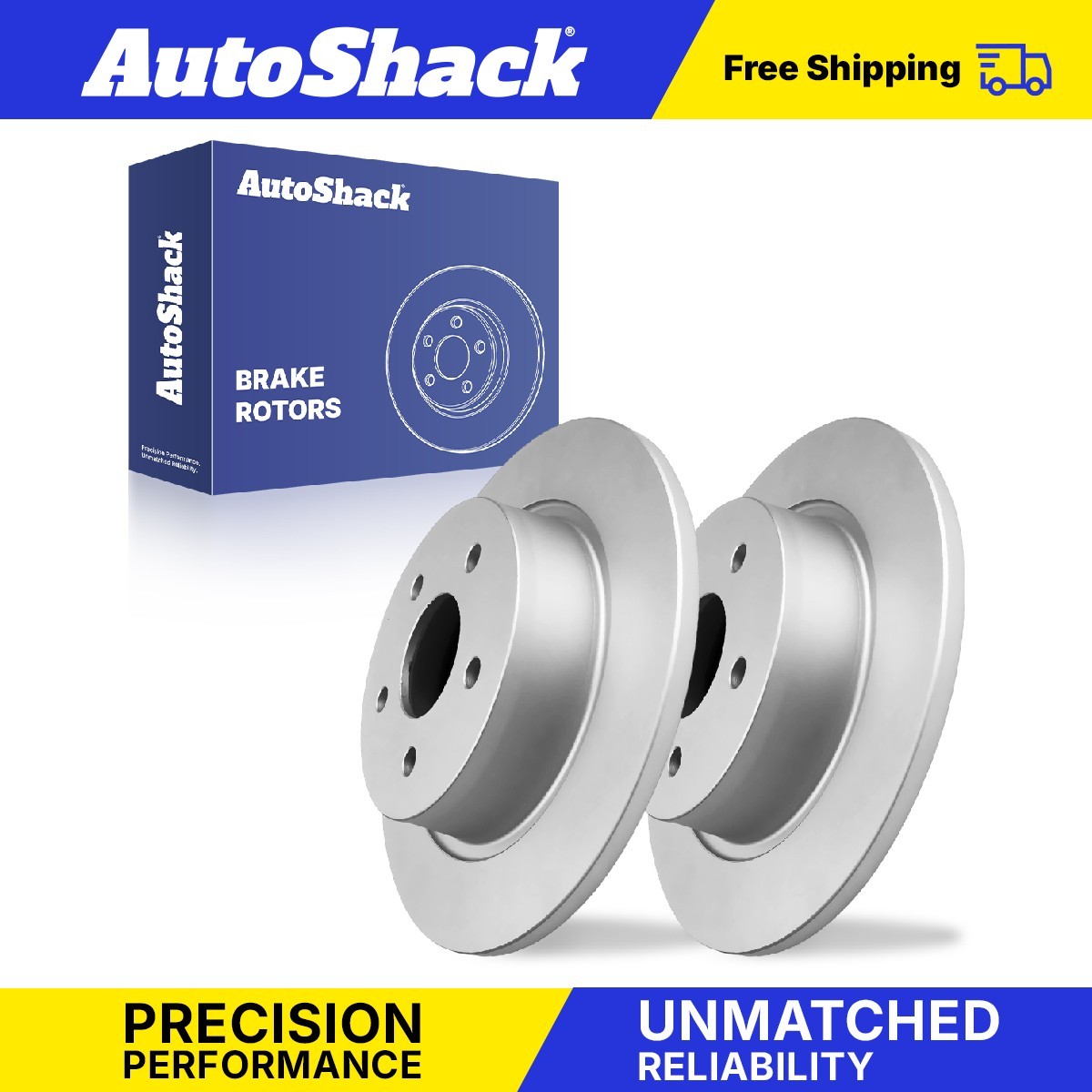 Rear Brake Rotors Pair for Ford, Escape 2013-2016, AWD FWD L4 1.6L 2.0L 2.5L