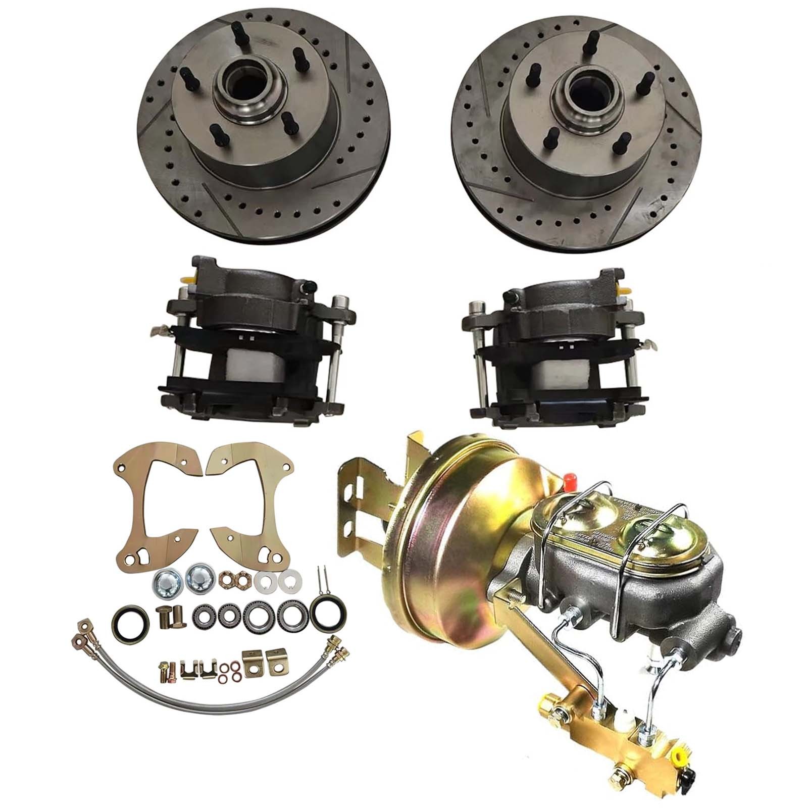 Fits 1959-1964 Full Size Chevy Front Disc Brake & Power Booster Conversion Kit