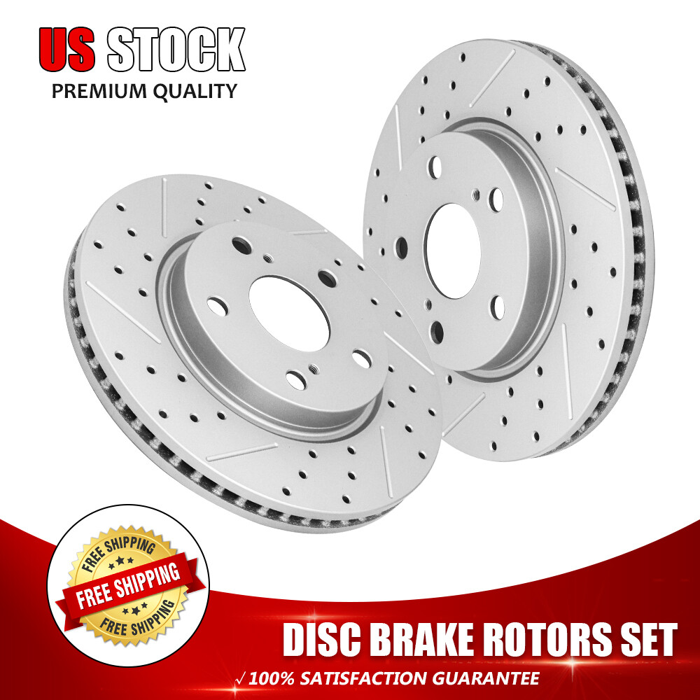 Front Brake Rotors for 2006-2018 Toyota RAV4 2012-2018 Prius V 2010-2012 HS250H