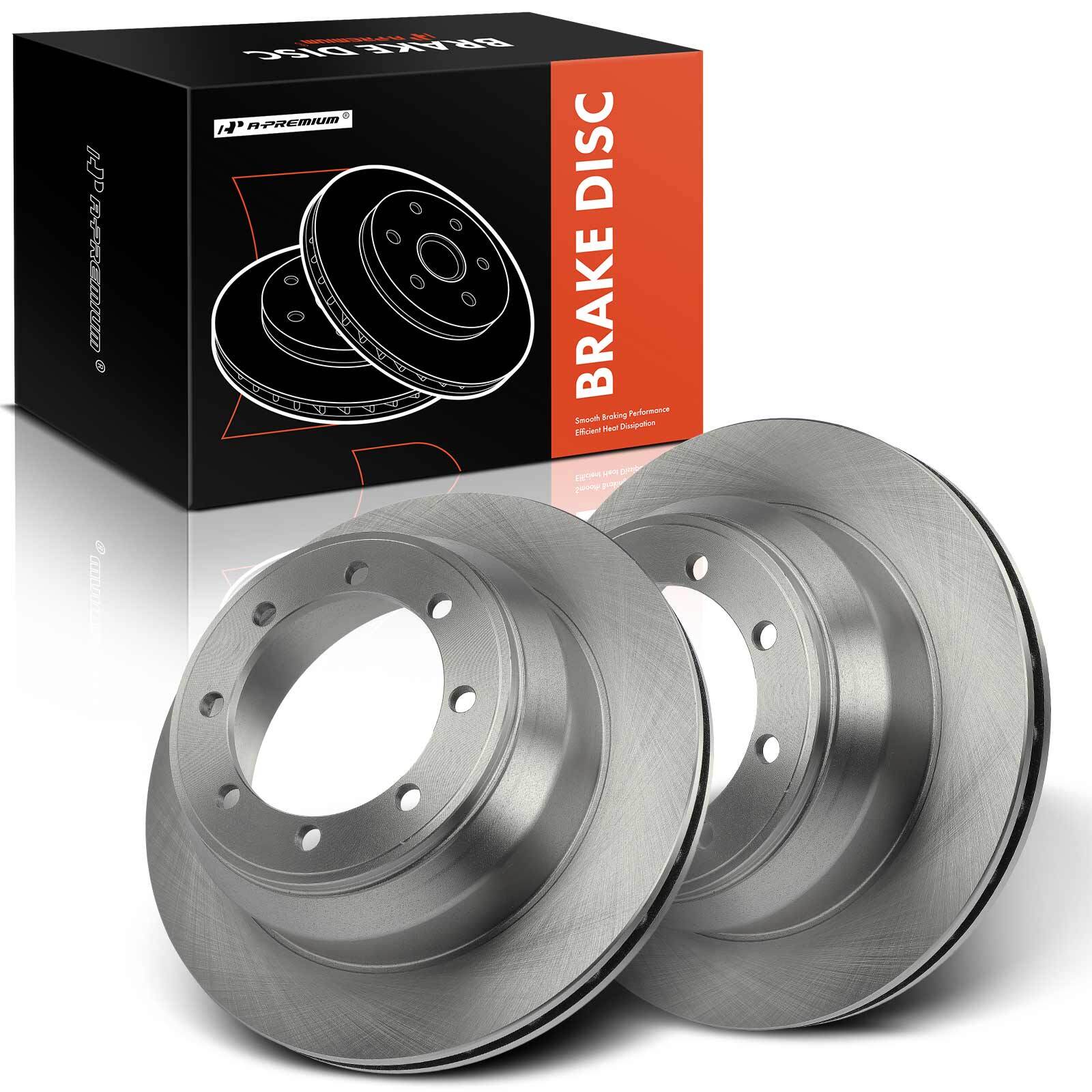 2Pcs Disc Brake Rotors Rear for Ford F-350 Super Duty 99-04 w/ Dual Rear Wheels