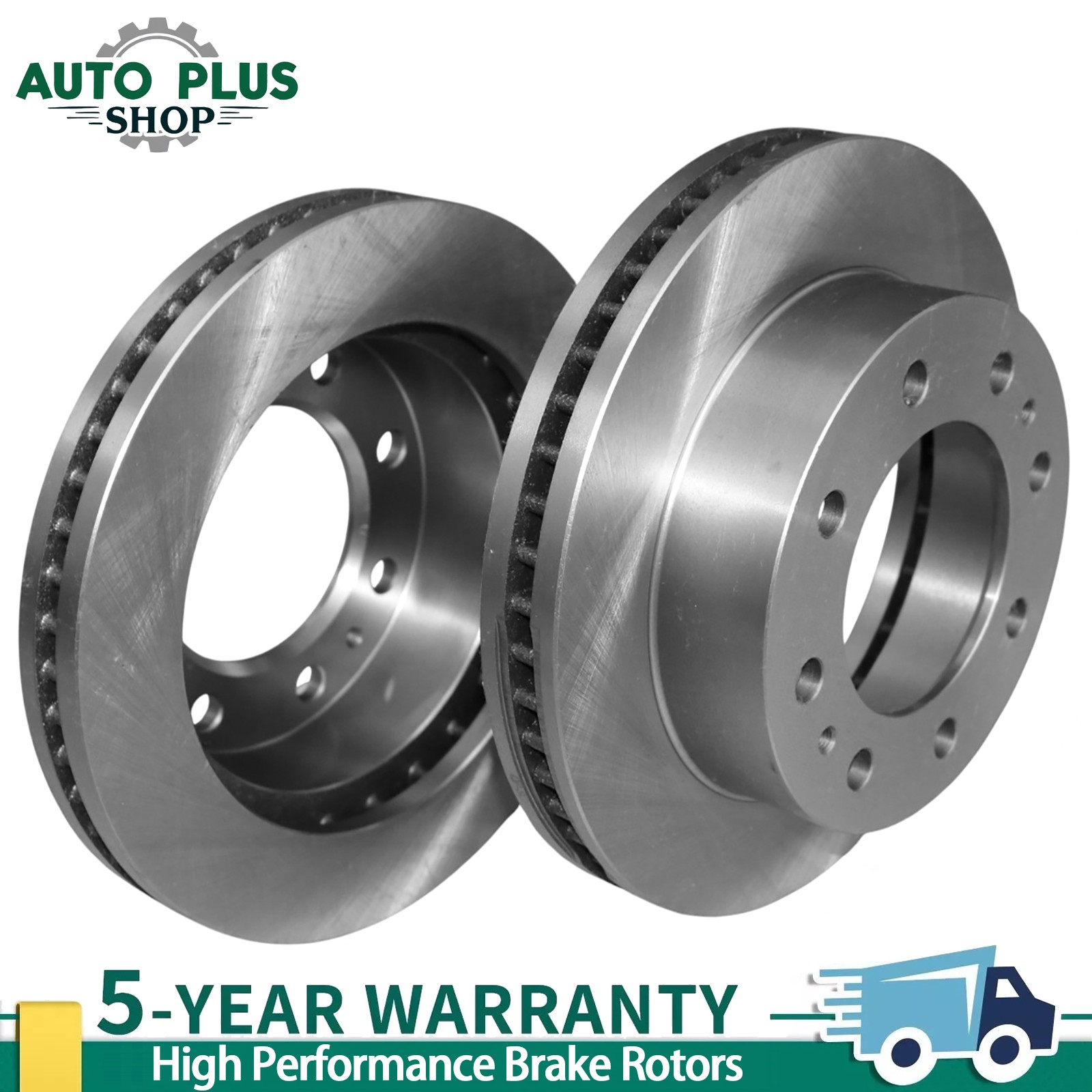 Front Brake Rotors Pair For 2003-2021 Chevrolet Express 3500 09-19 Express 4500
