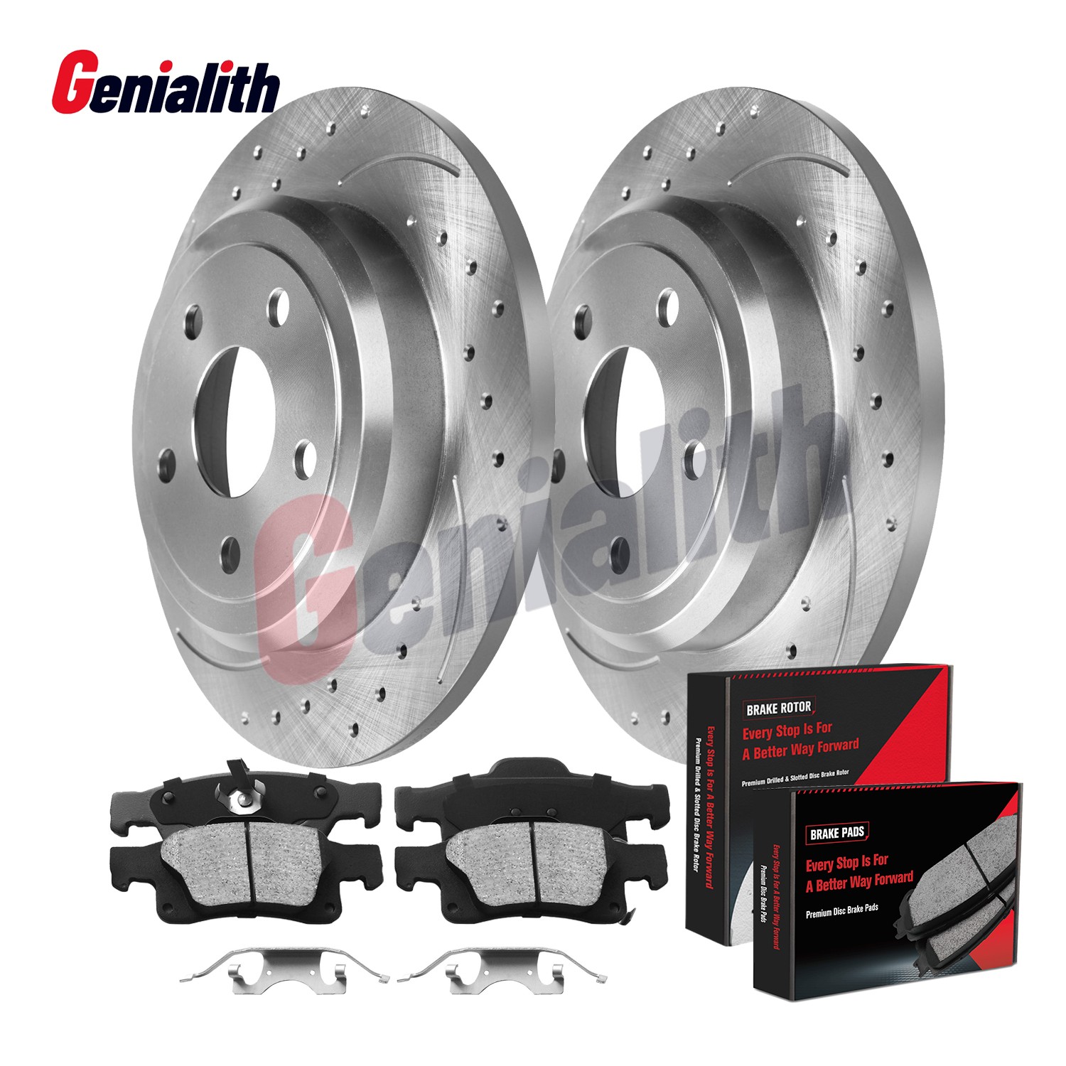 Rear Disc Brake Rotors Ceramic Pads for 2011-2020 Jeep Grand Cherokee Durango