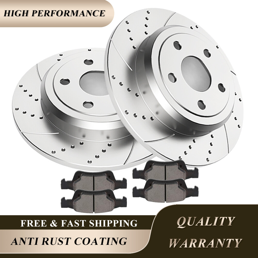 Fit 2011-20 Jeep Grand Cherokee Dodge Durango 330mm REAR Discs Rotors Brake Pads