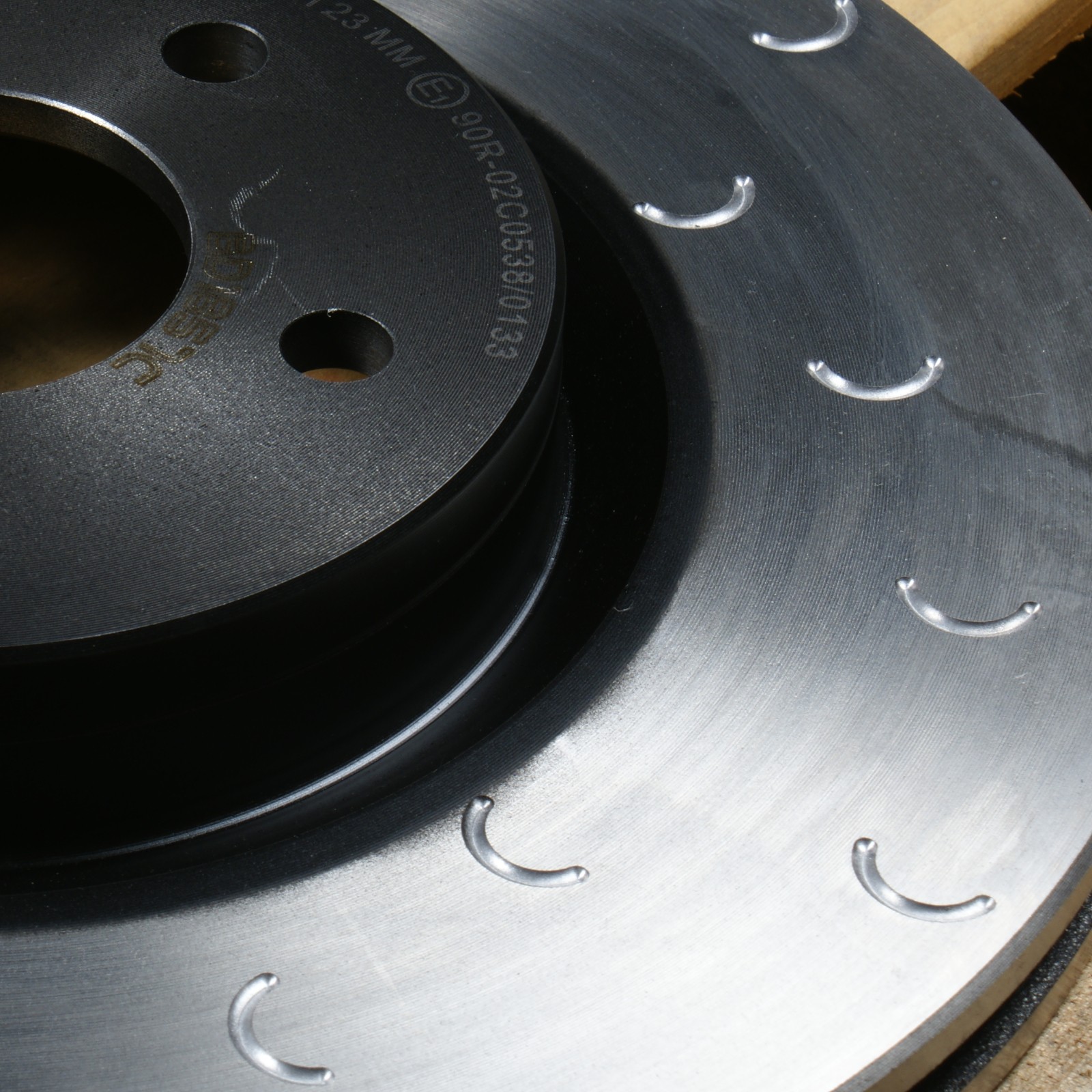 Front Brake Discs for Seat Leon 1.8 Cupra R HALO C Hook Grooved