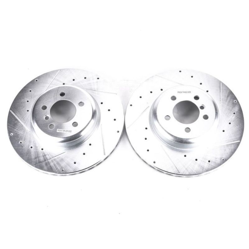 Power Stop Evolution Drilled & Slotted Rotors for BMW 340i & 440i – Pair