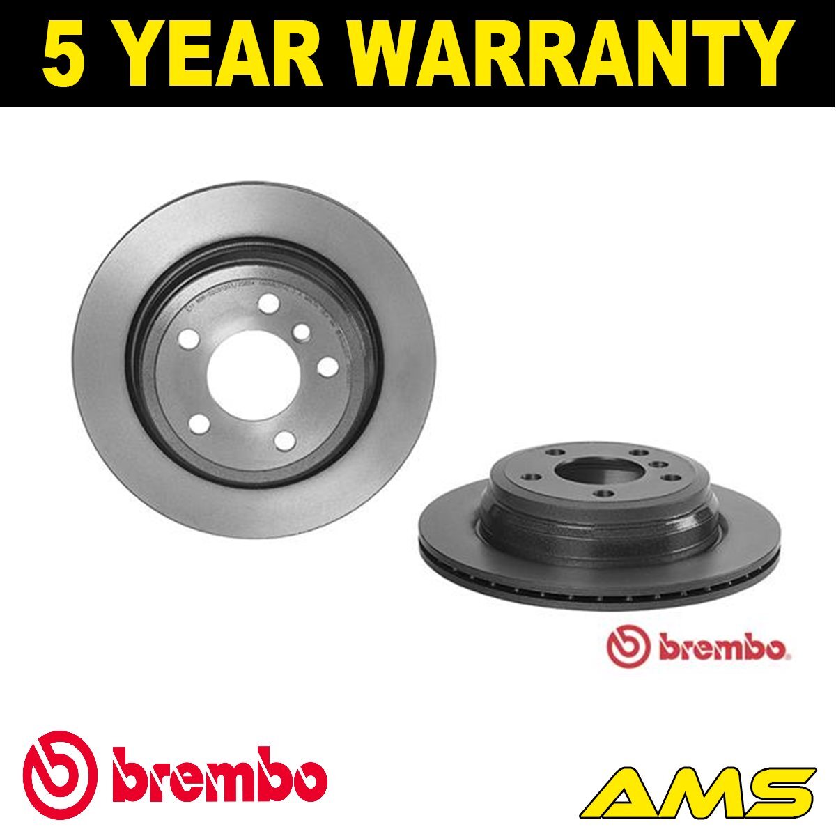 Fits BMW 3 Series 2011- 4 Series 2013-2021 Brake Discs Rear Brembo #1