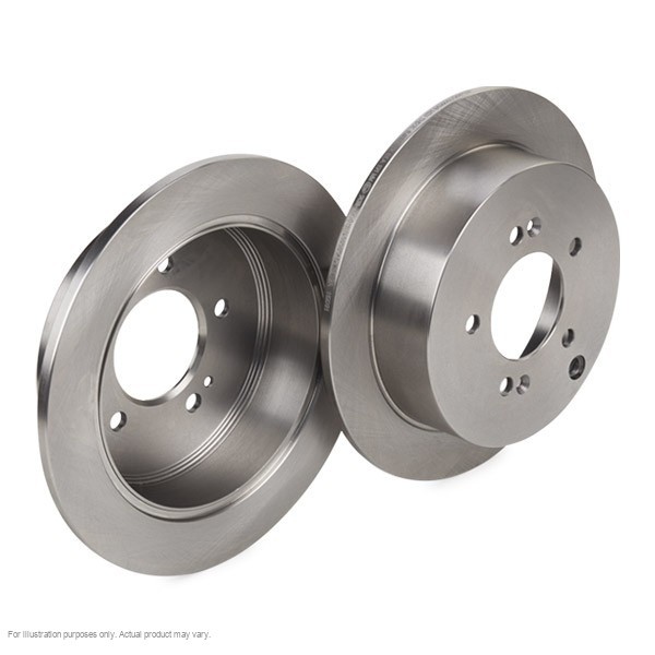 2x APEC Rear Brake Discs Fits KIA SPORTAGE II (JE_, KM_) 2.0 16V 4WD 2004-10