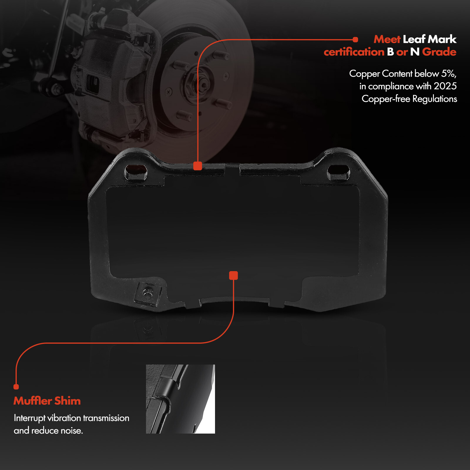 Front Driver & Passenger Side Drilled Brake Rotor Brake Pad for INFINITI Nissan
