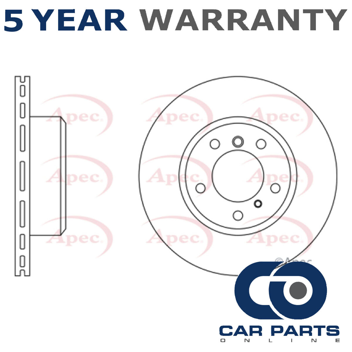 Brake Disc Front CPO Fits BMW 5 Series 1986-1996 7 Series 1987-1994 34111169897