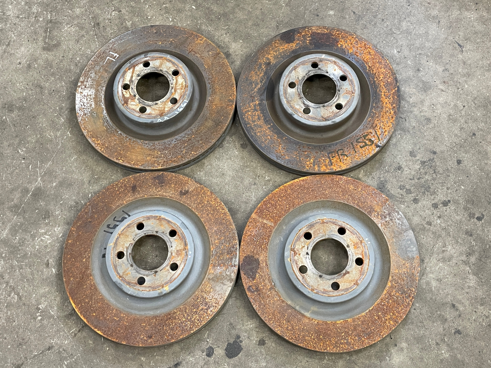 24 25 Ford Mustang GT S650 Front Rear Left Right Brake Rotor Set Of 4 1551 OEM